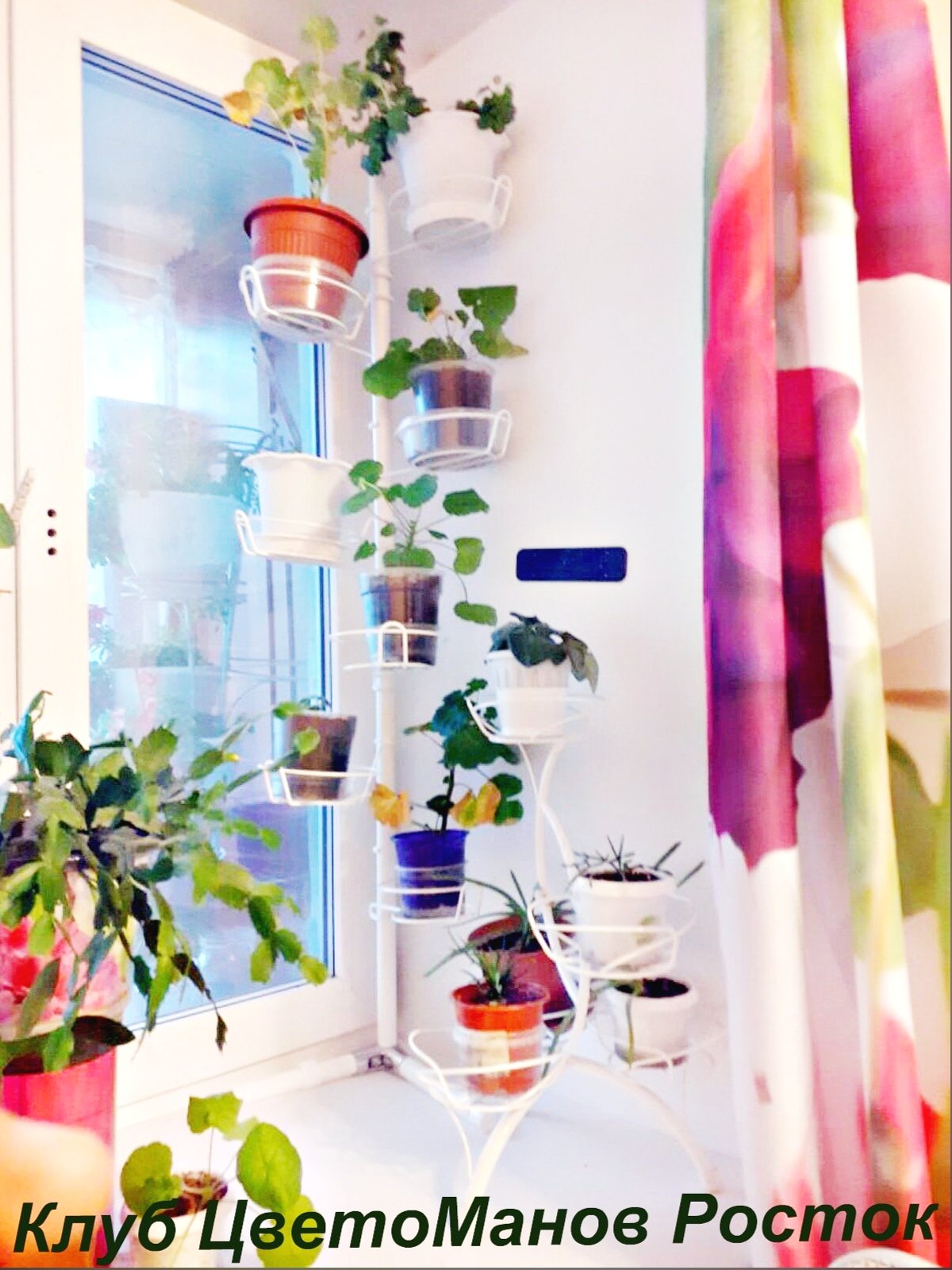 подставка на окно угловая металлическая с ножками. Фото N40